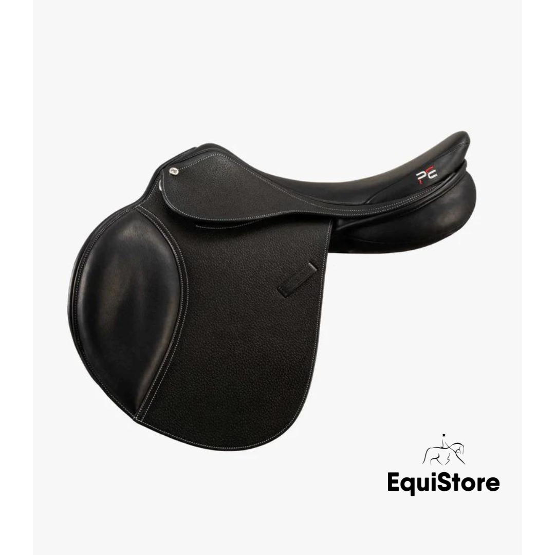 Premier Equine Lyon Leather Black Close Contact Jump Saddle