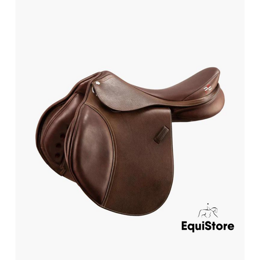 Premier Equine Lyon Leather Brown Close Contact Jump Saddle