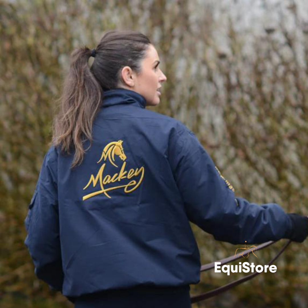 Mackey Blouson Style Jacket  for equestrians - Unisex - Large Logo