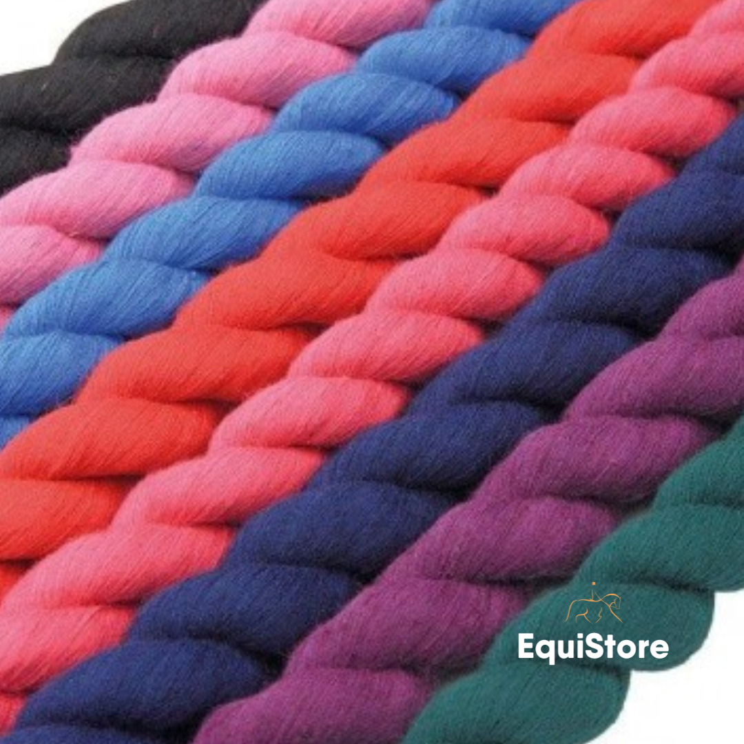 Mackey EquiSential Leadrope with Brass Trigger in assorted colours. Ideal for your horse or pony. 