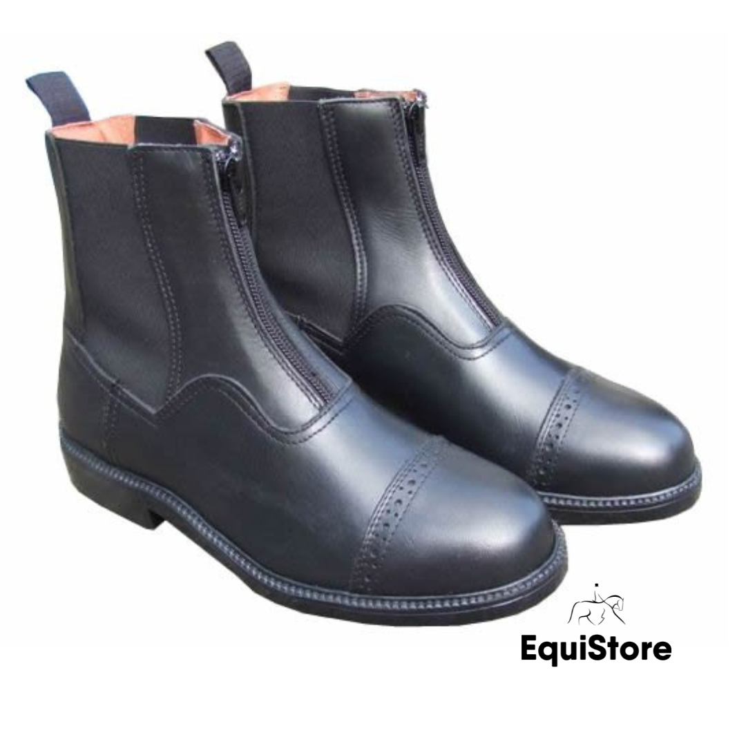 Mackey Oak Zip Paddock Boots for equestrians 