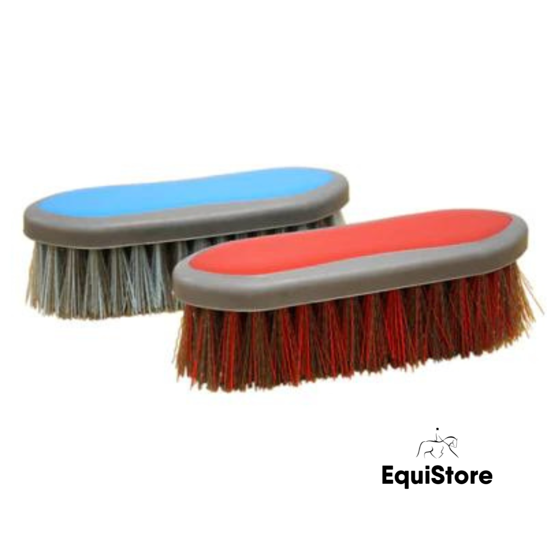 Mackey Equestrian two tone dandy brush for your horses grooming kit.