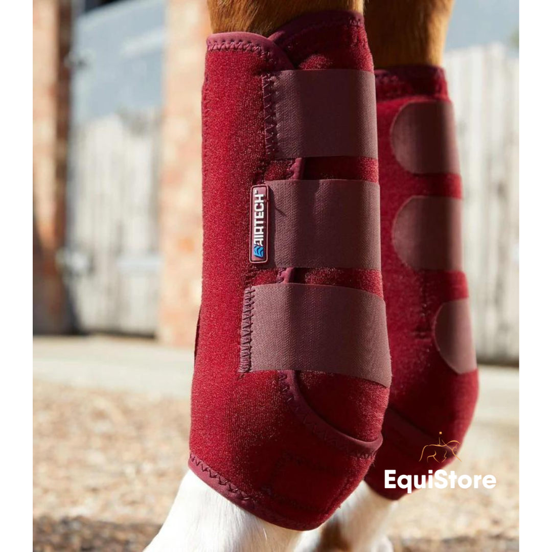Premier Equine Air-Tech Sports Medicine Boots in burgundy