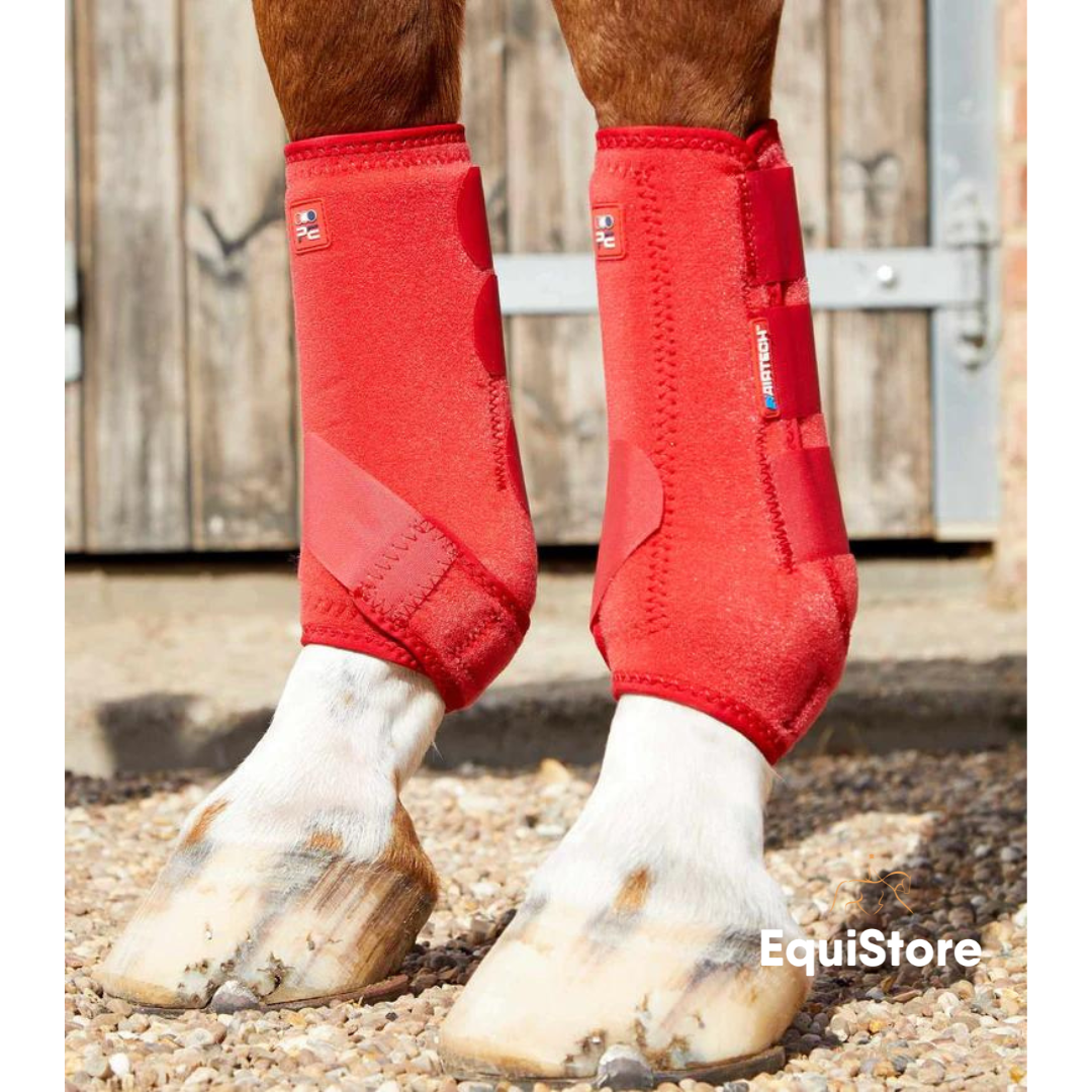Premier Equine Air-Tech Sports Medicine Boots in red