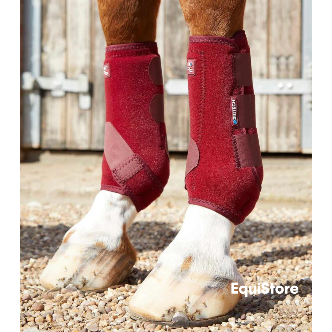 Premier Equine Air-Tech Sports Medicine Boots in burgundy