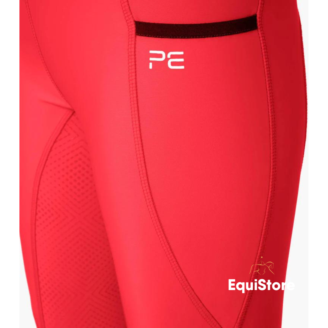Premier Equine Alexa Ladies Riding Jodhpur Tights in Red