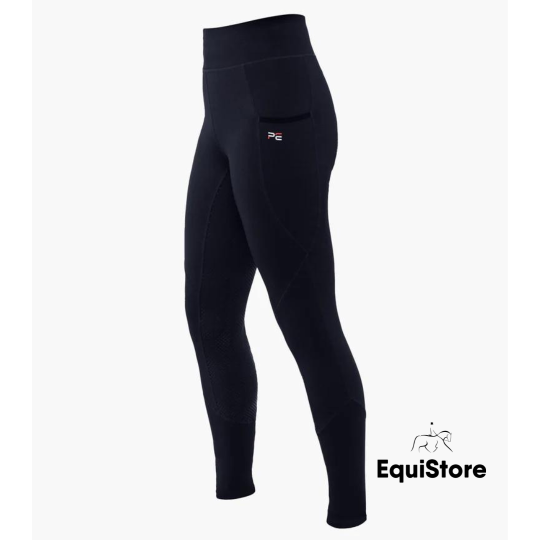 Premier Equine Mirillo Ladies Full Seat Gel Riding Tights Navy