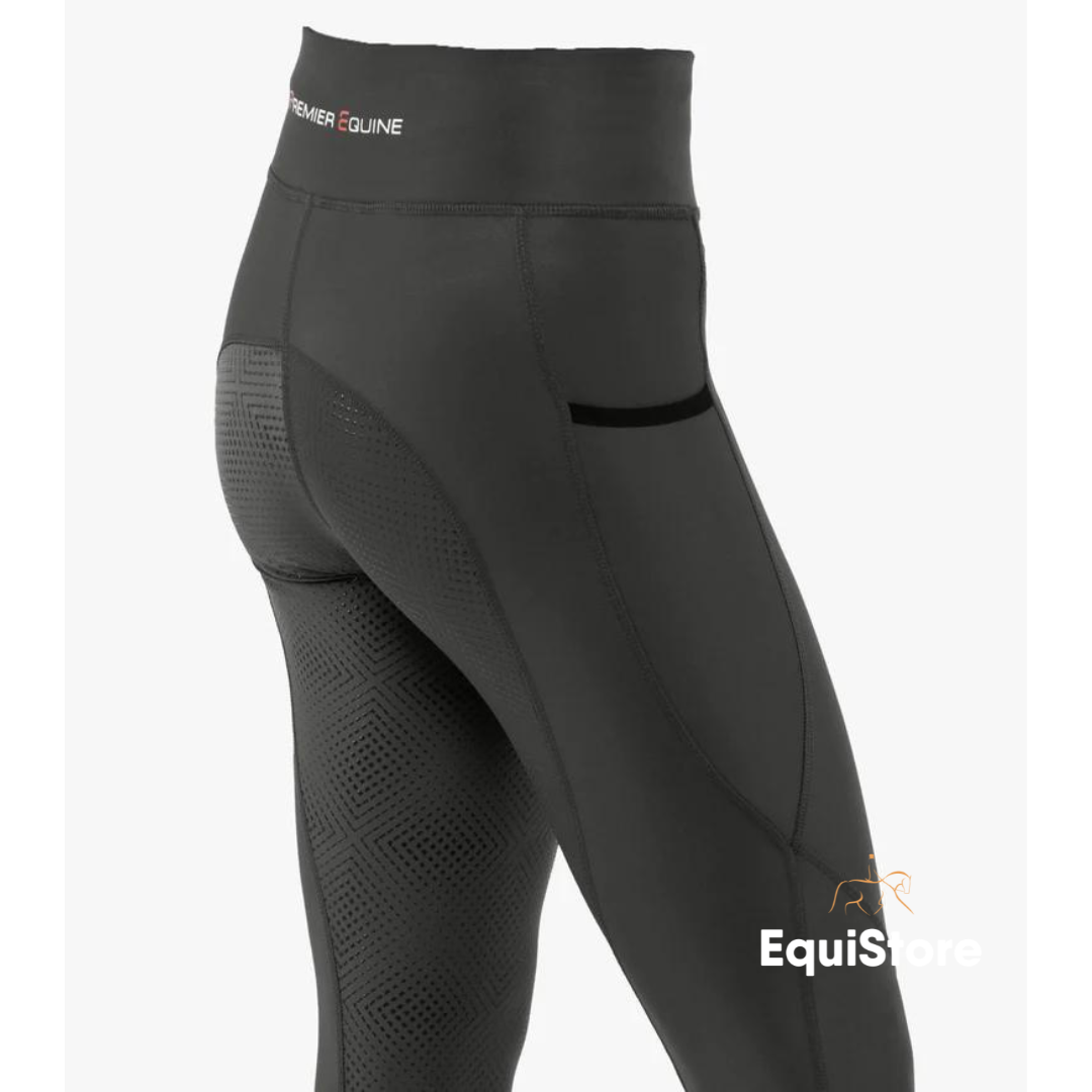 Premier Equine Alexa Ladies Riding Jodhpur Tights in Anthracite