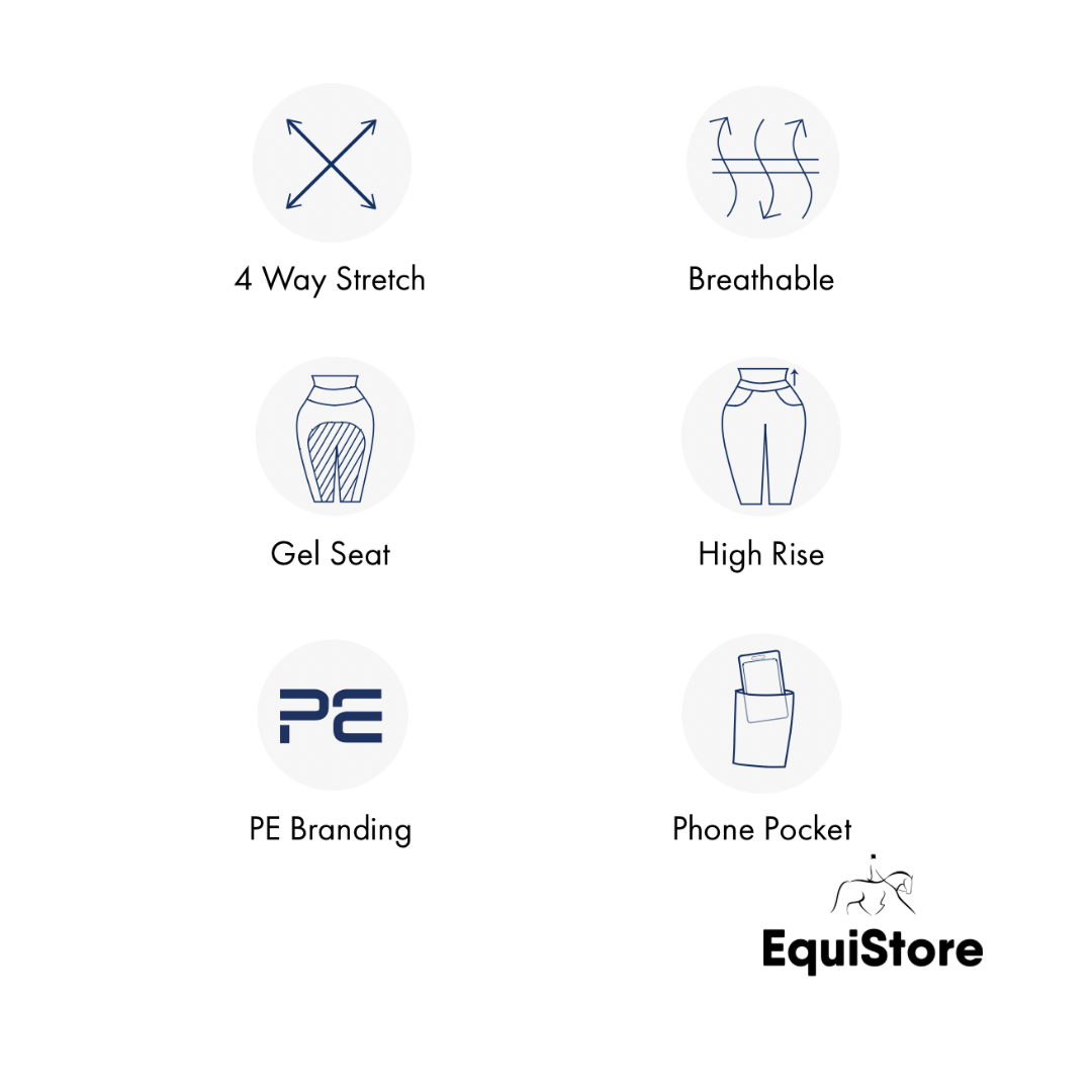 Premier Equine Alexa Ladies Riding Jodhpur Tights technical details