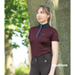 Premier Equine Amia Ladies Technical Short Sleeve Riding Top in wine