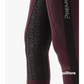 Premier Equine Astrid Girls Full Seat Gel Pull On Riding Jodhpur Tights in Wine