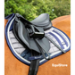 Premier Equine Azzure Anti-Slip Satin GP/ Jump Square Saddle Pad in Grey