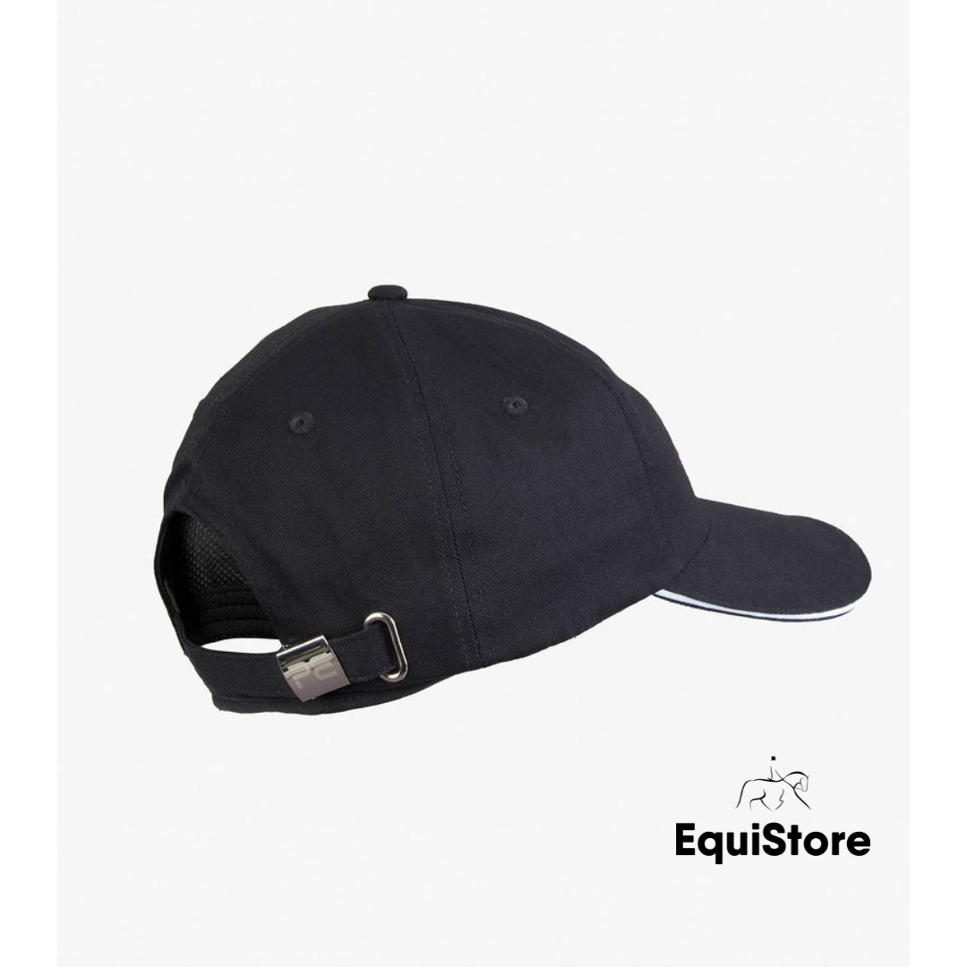 Premier Equine Baseball Cap, back of black cap