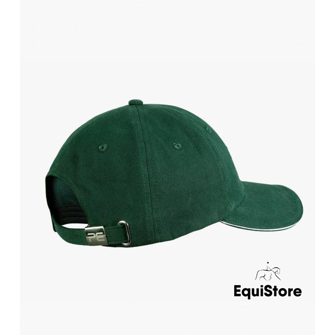 Premier Equine Baseball Cap, back of green cap