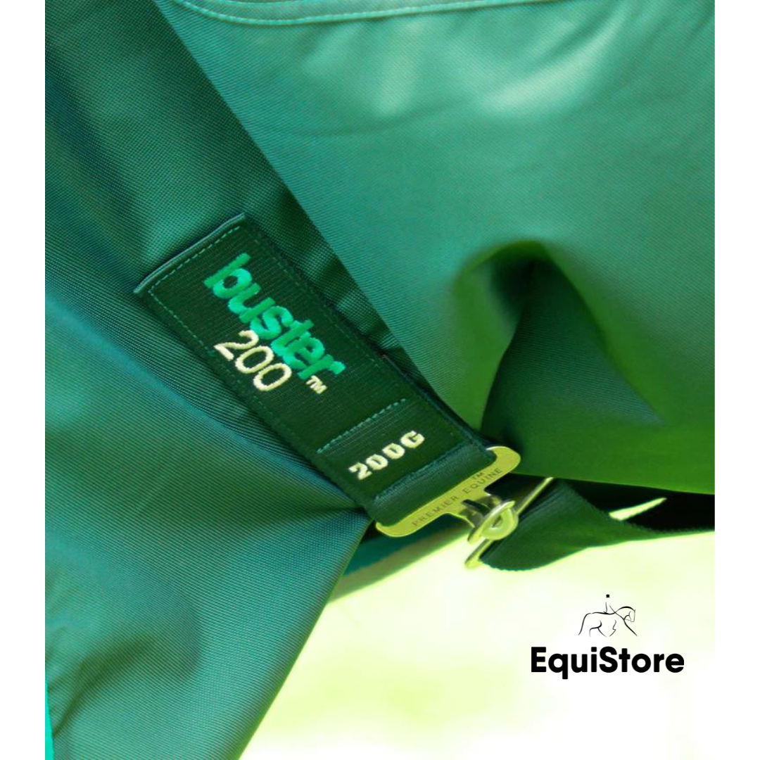 Premier Equine Buster 200g Turnout Rug with Snug-Fit Neck Cover a middleweight turnout rug for horses 
