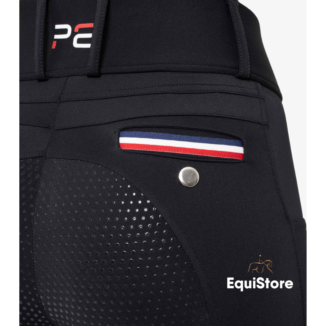 Premier Equine Mirillo Ladies Full Seat Gel Riding Tights in black