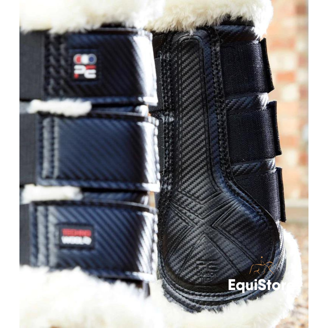 Premier Equine Techno Wool Brushing Boots in black