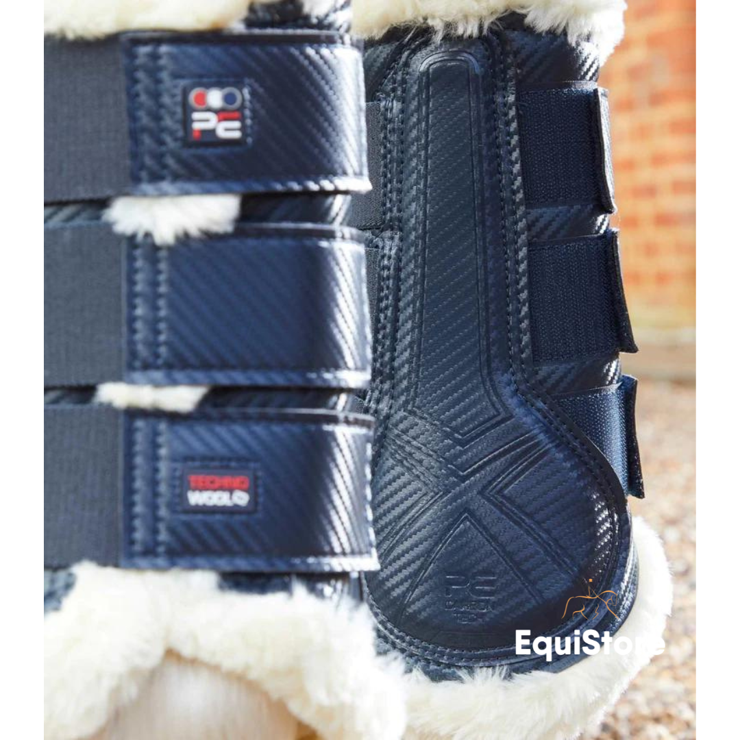 Premier Equine Techno Wool Brushing Boots in navy