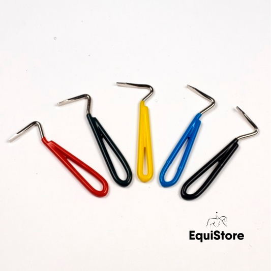 Products Vinyl Covered Hoof Pick for your horse, available in a selection of colours. 