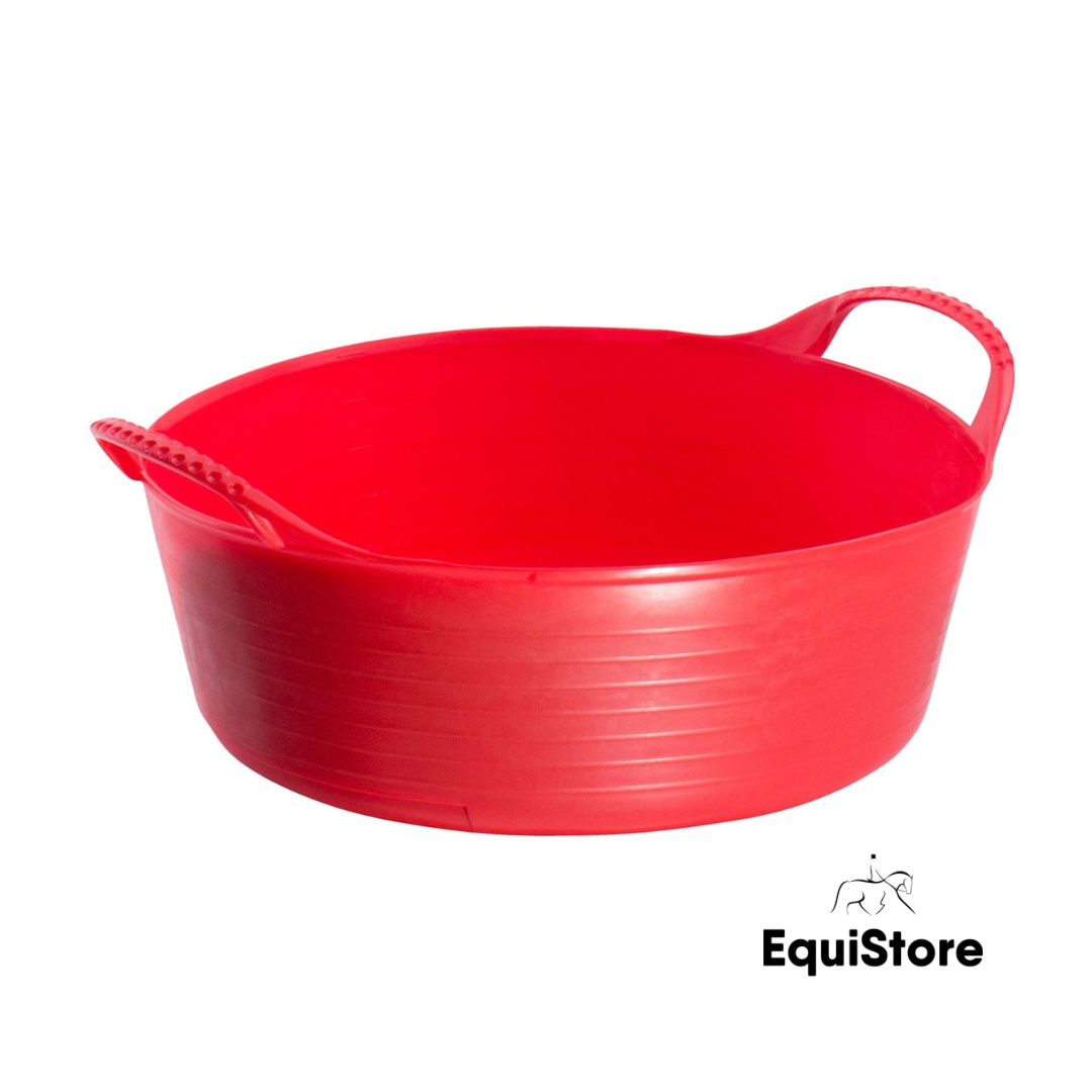 Red Gorilla Flexible Mini Shallow - 5L pony feeding bucket in red