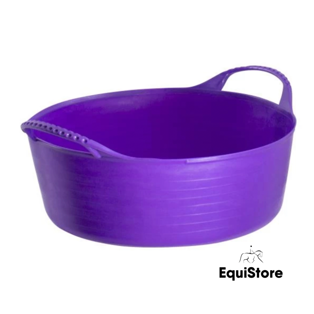 Red Gorilla Flexible Mini Shallow - 5L pony feeding bucket in purple
