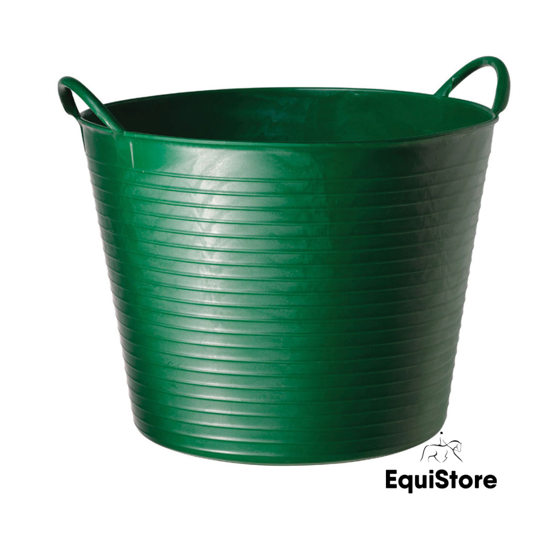 Red Gorilla Flexible Small - 14L horse feeding bucket in green