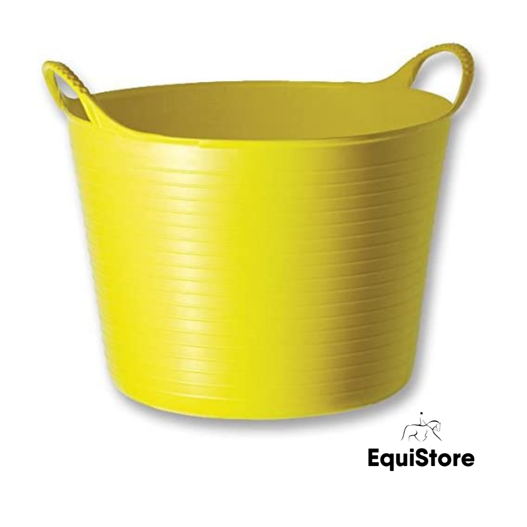Red Gorilla Flexible Small - 14L horse feeding bucket in yellow
