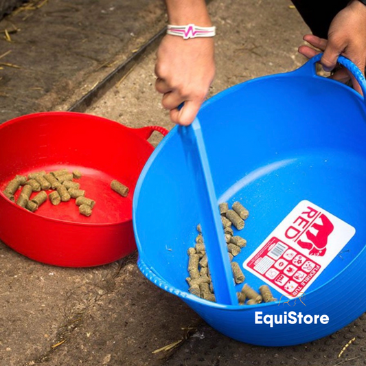 Red Gorilla Flexible Small Shallow - 15L horse feed bucket