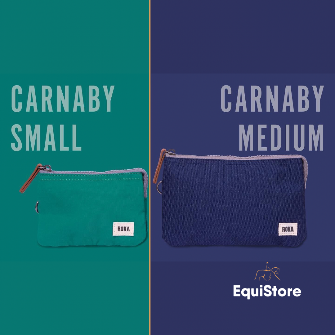 Roka Carnaby Sustainable Canvas Wallet sizing