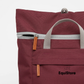 Roka London - Finchley A Sustainable Canvas Backpack zip detail