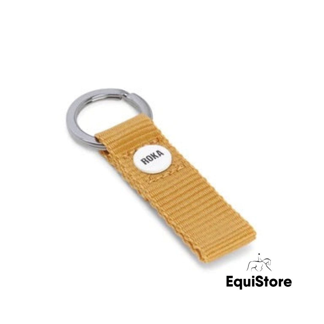 Roka London Portland Keyring in the colour corn