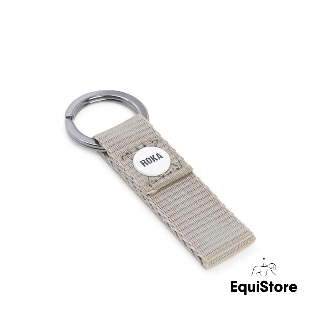Roka London Portland Keyring in the colour Alloy.