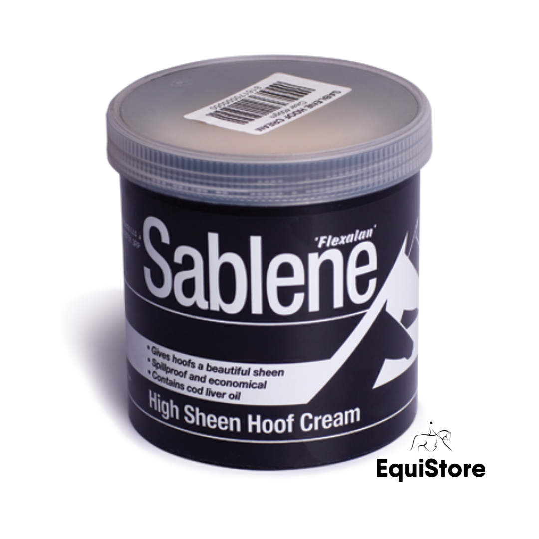 Sablene Hoof Cream a high shine finish for horses