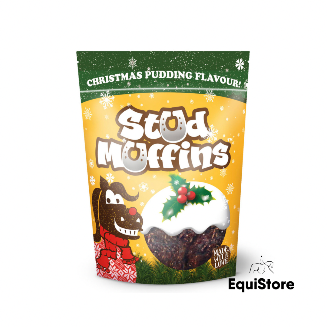Likit stud muffing Christmas pudding treats for horses