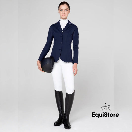 Tesoro Vita Navy Competition Jacket for Equestrians