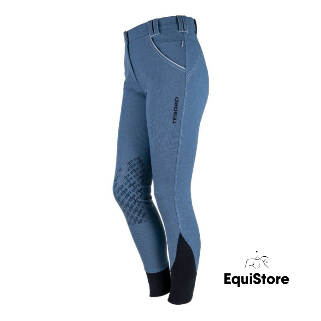 Tesoro Vita Rotondo Horse Riding Breeches - Blue