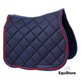 Turfmasters Piped Saddle Pad - Full in navy and red