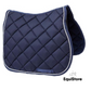 Turfmasters Piped Saddle Pad - Pony in navy and silver