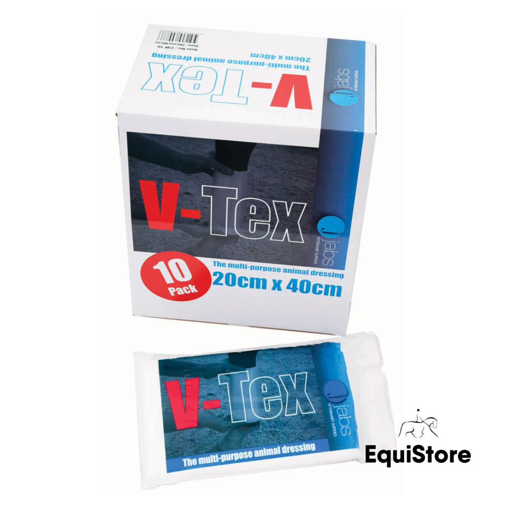 V-Tex Poultice Box of 10 for your horses first aid kit.