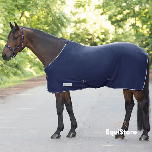 Waldhausen economic Fleece Rug - navy. A travel rug or cooler rug for your horse.