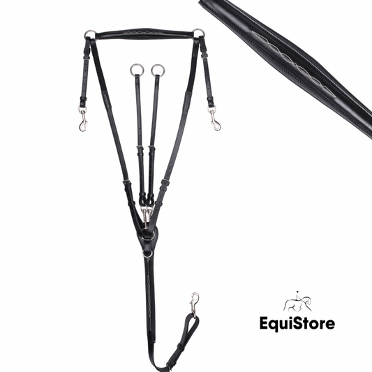 Waldhausen X-Line Breastplate for horses in black
